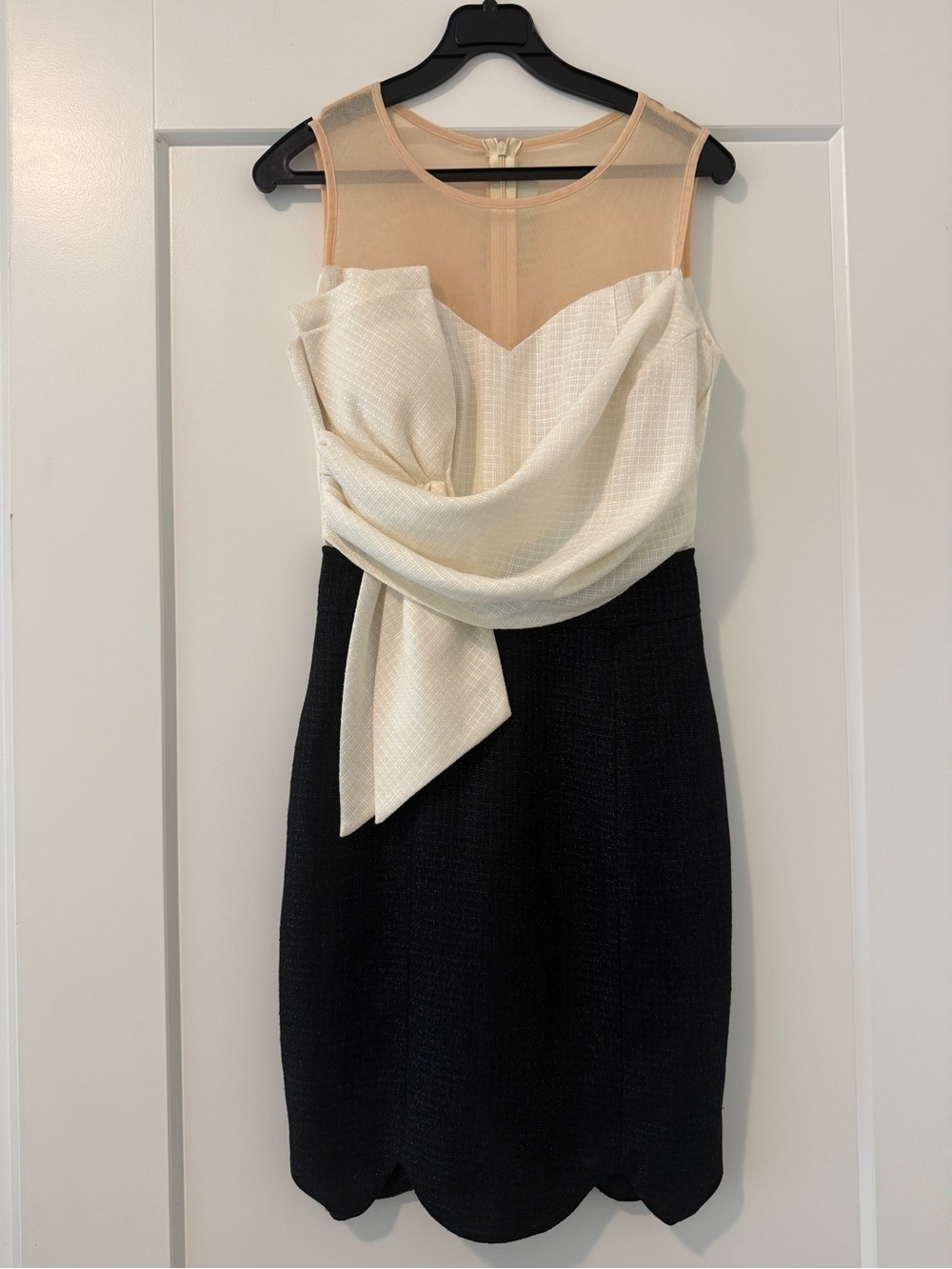 Ivory & Black Cocktail Dress
